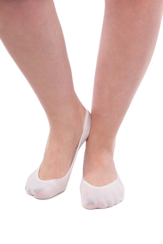 İtaliana Seamless Kadın Babet Çorap | Beyaz - Thumbnail