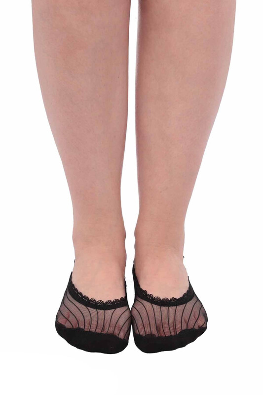 İtaliana Elegant Kadın Babet Çorap | Siyah - Thumbnail