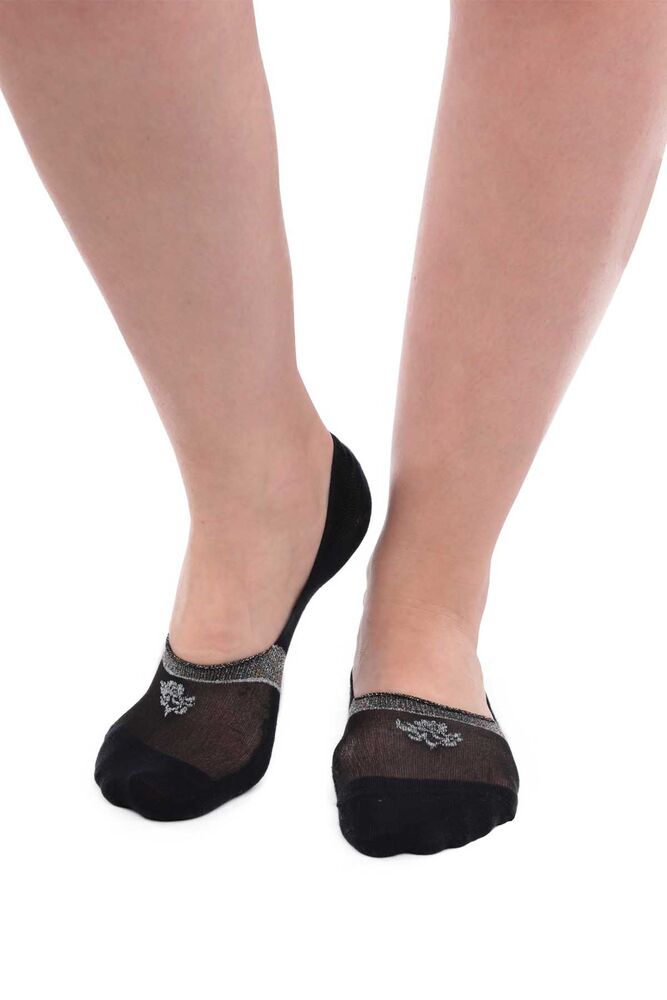 Bambu Simli Kadın Babet Çorap 20716 | Siyah
