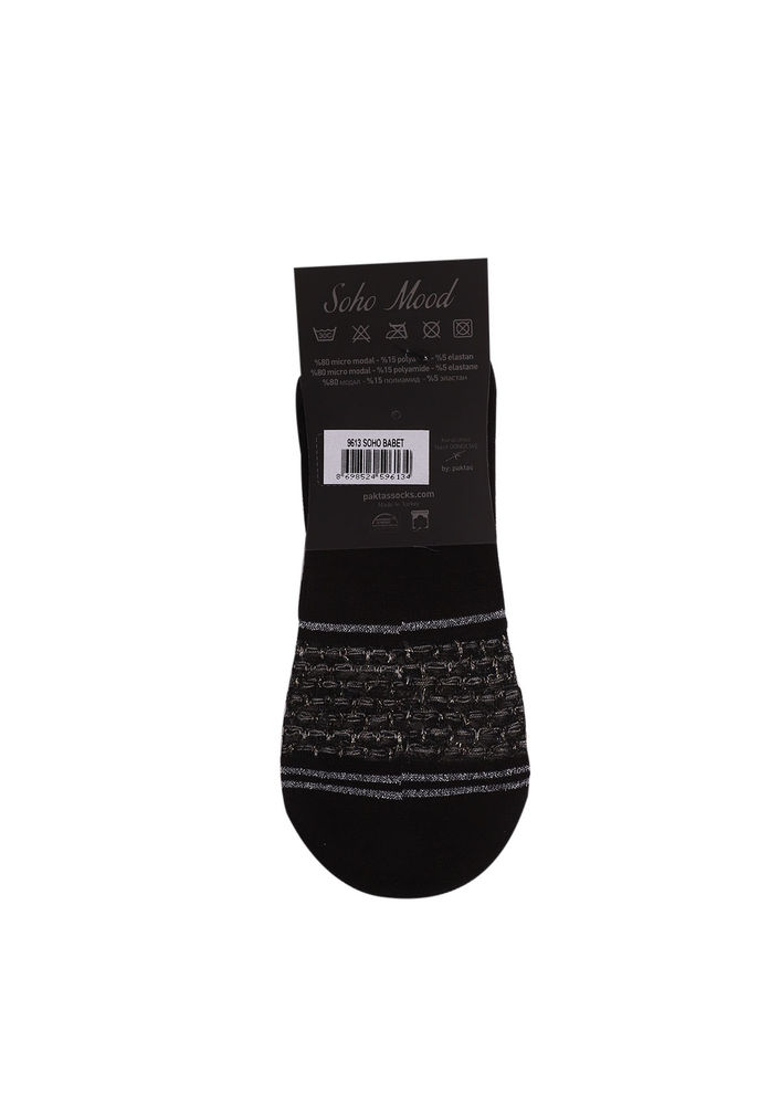 Soho Desenli Babet Çorap 016 | Siyah