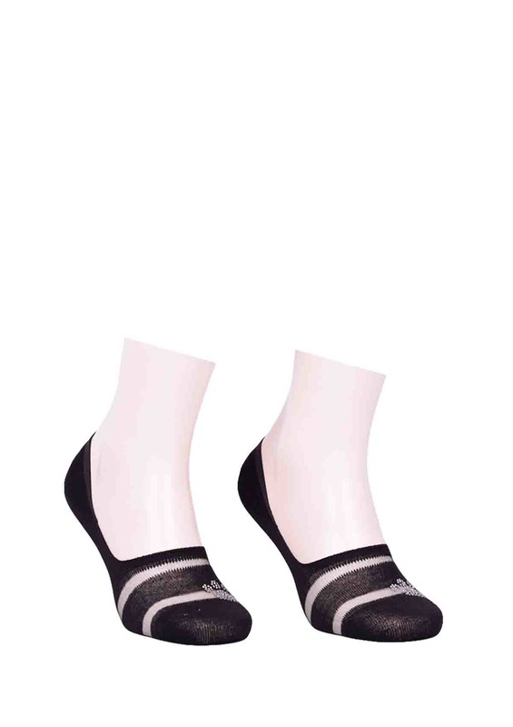 SOHO - Soho Taşlı Çiçekli Babet Çorap 018 | Siyah