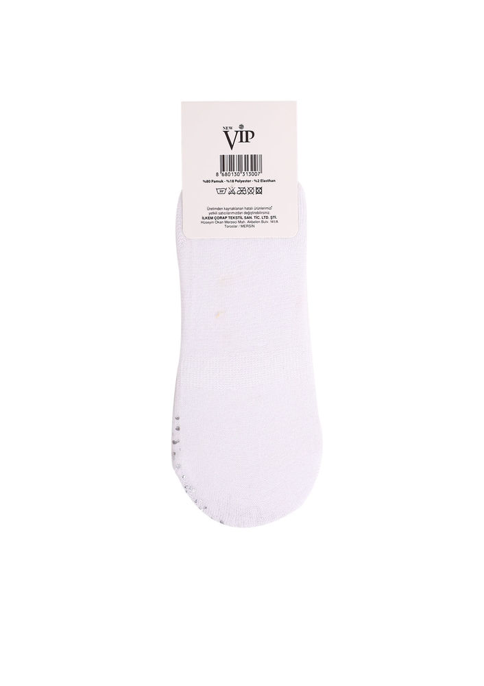 Vip Desenli Babet Çorap 313 | Beyaz
