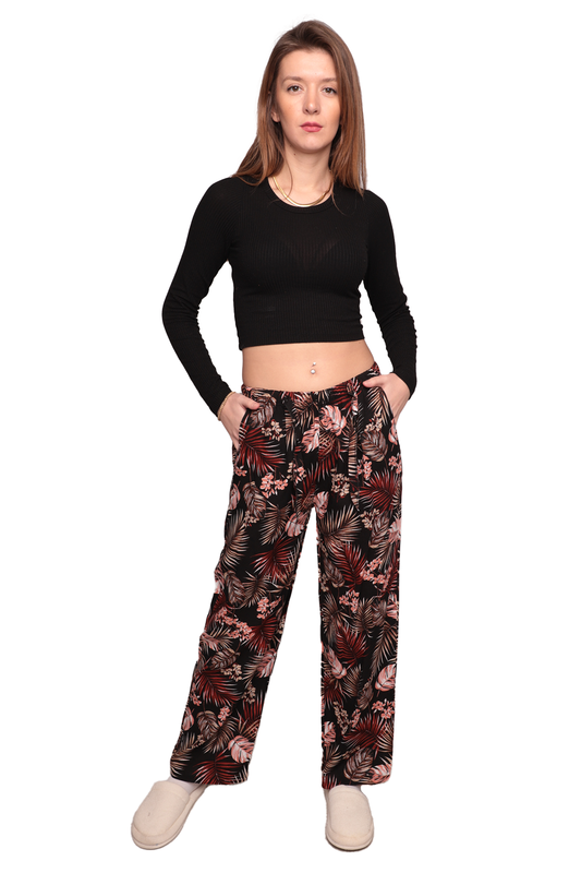 Sellim - Kadın Desenli Cepli Pantolon 4403 | Renk6
