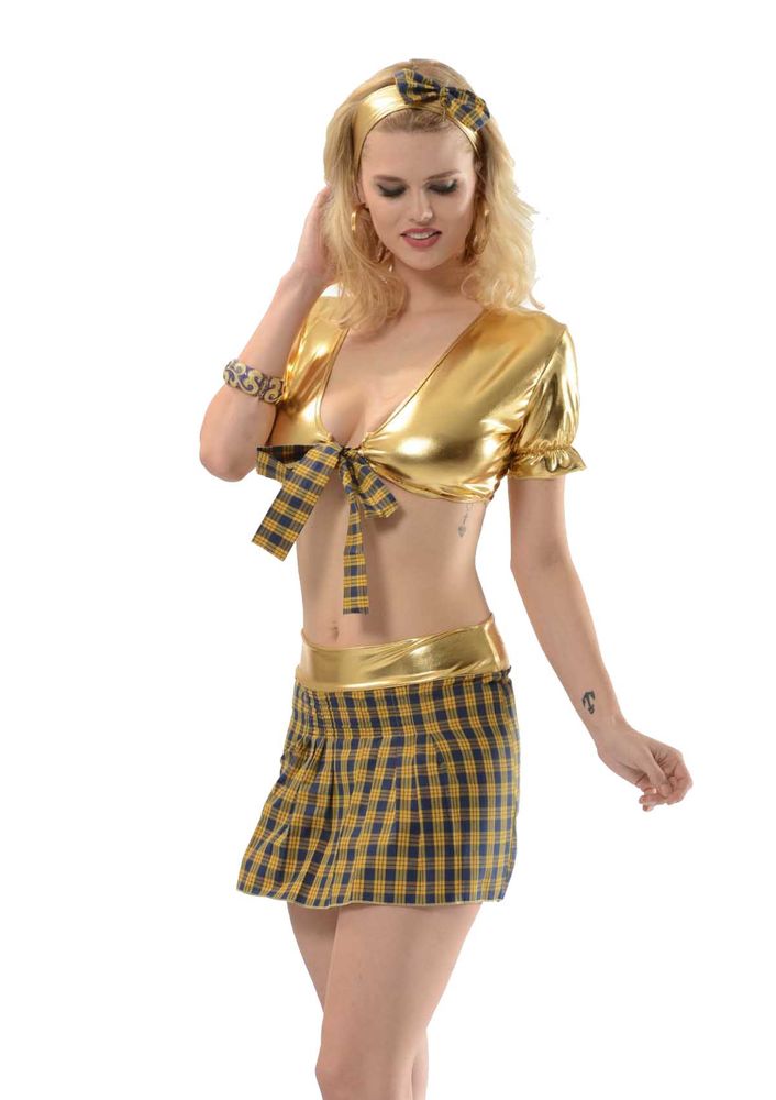 Sistina Fantezi Gece Kıyafeti 4017 | Altın