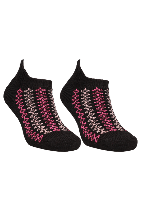 BABİT - Desenli Kadın Havlu Patik Çorap 5963 | Pembe