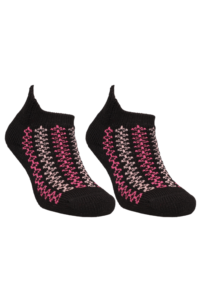 Desenli Kadın Havlu Patik Çorap 5963 | Pembe