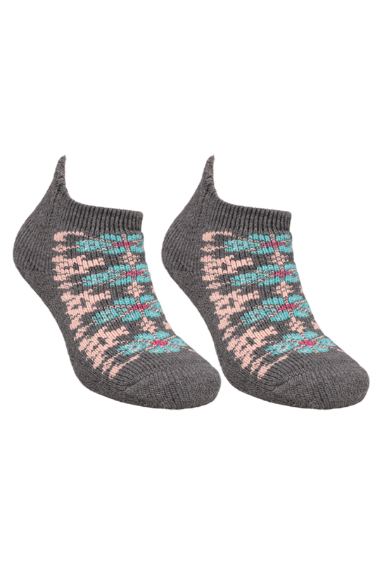 BABİT - Desenli Kadın Patik Çorap 5964 | Turkuaz