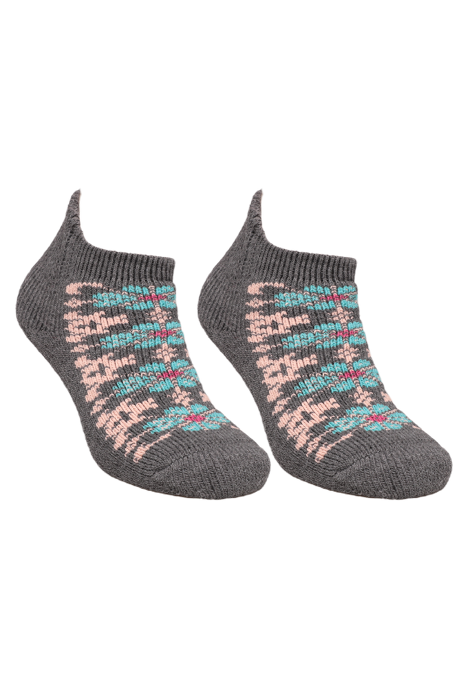 Desenli Kadın Patik Çorap 5964 | Turkuaz