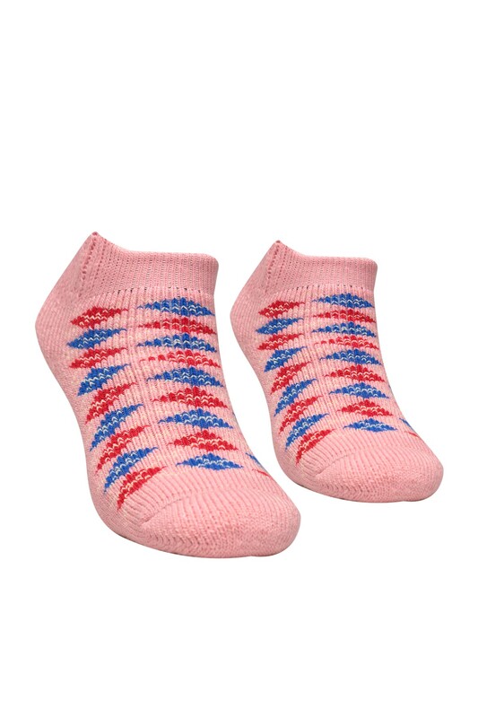 BABİT - Desenli Kadın Soket Çorap 5968 | Pembe