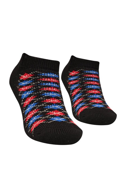 BABİT - Desenli Kadın Soket Çorap 5968 | Siyah