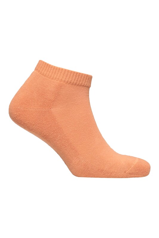 Kadın Havlu Patik Çorap 7668 | Açık Kahve - Thumbnail