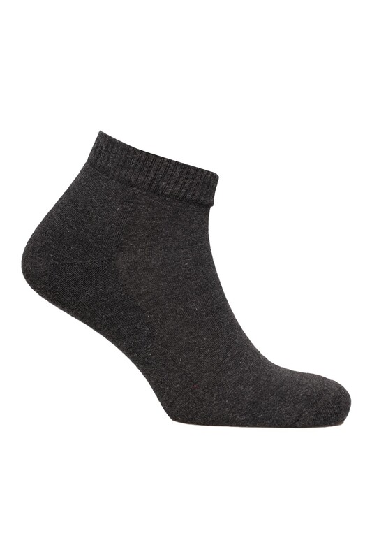 Kadın Havlu Patik Çorap 7668 | Antrasit - Thumbnail