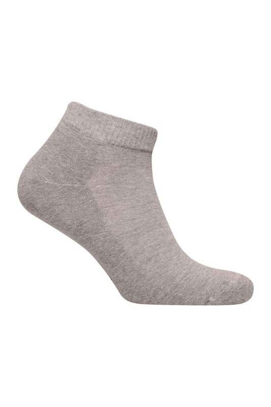 Kadın Havlu Patik Çorap 7668 | Gri - Thumbnail