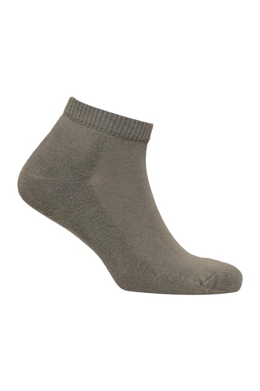 Kadın Havlu Patik Çorap 7668 | Haki - Thumbnail