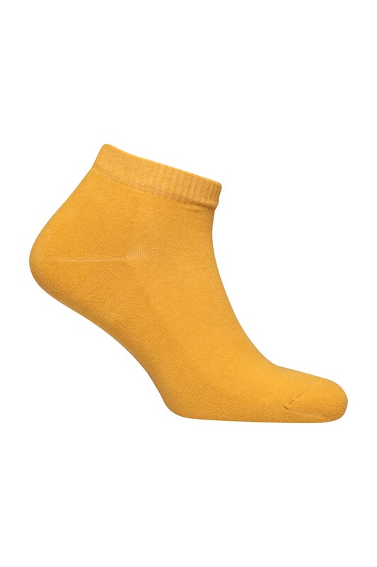 Kadın Havlu Patik Çorap 7668 | Hardal - Thumbnail