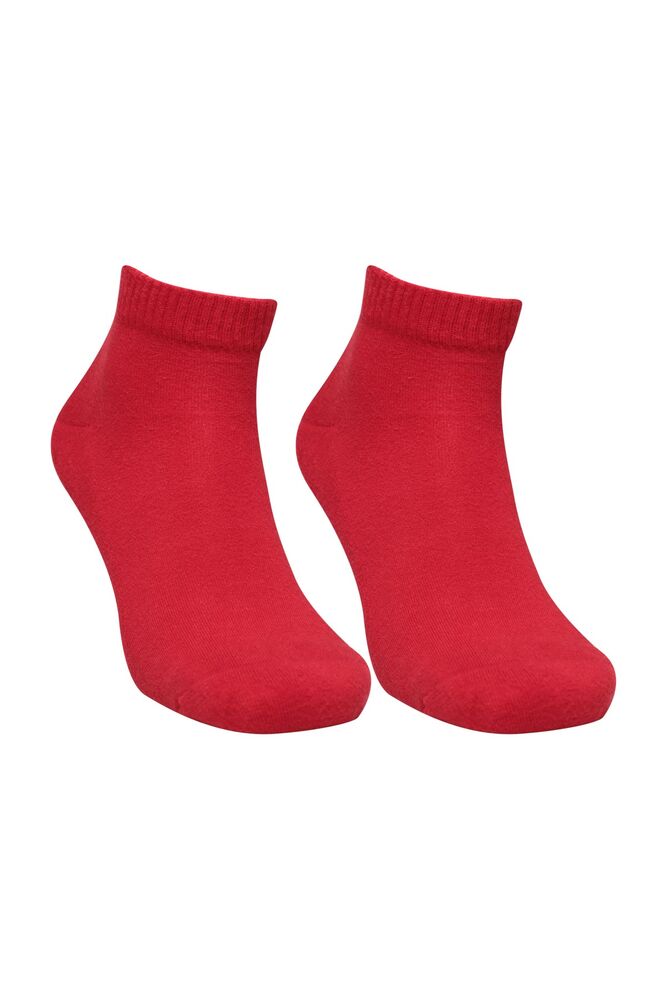 Kadın Havlu Patik Çorap 7668 | Kırmızı