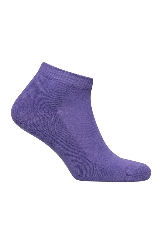 Kadın Havlu Patik Çorap 7668 | Mor - Thumbnail