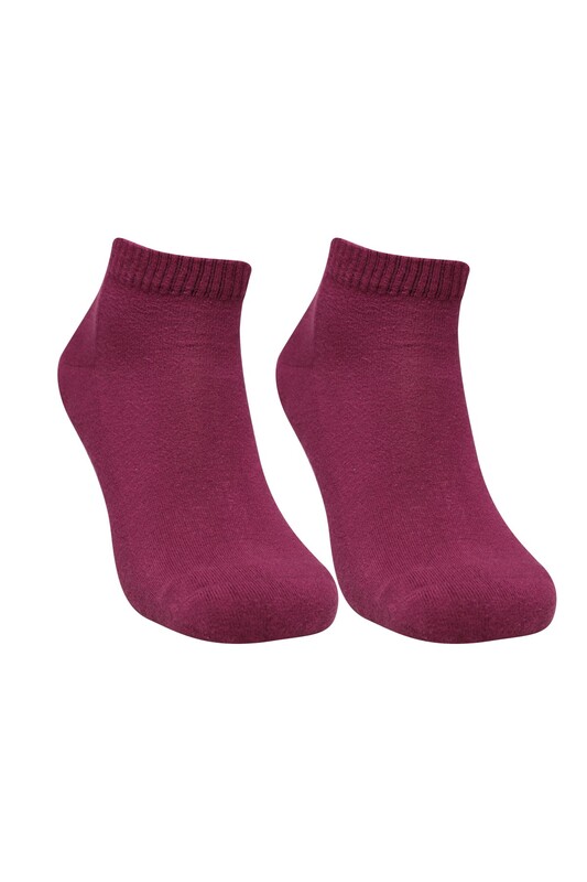 DÜNDAR PLUS - Kadın Havlu Patik Çorap 7668 | Mürdüm
