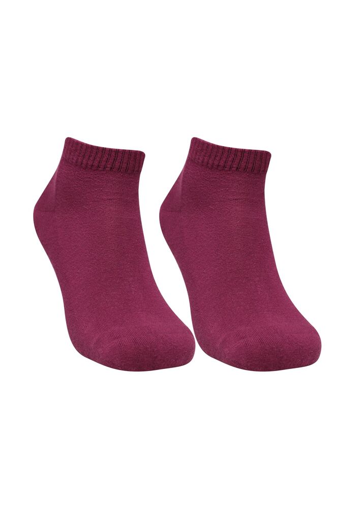Kadın Havlu Patik Çorap 7668 | Mürdüm
