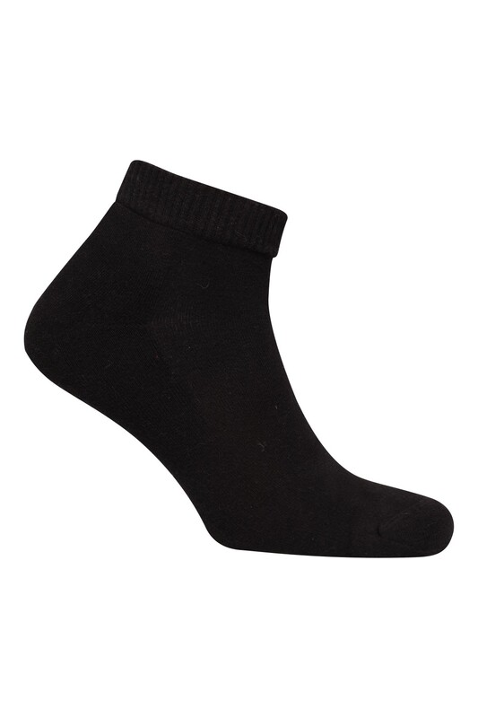 Kadın Havlu Patik Çorap 7668 | Siyah - Thumbnail