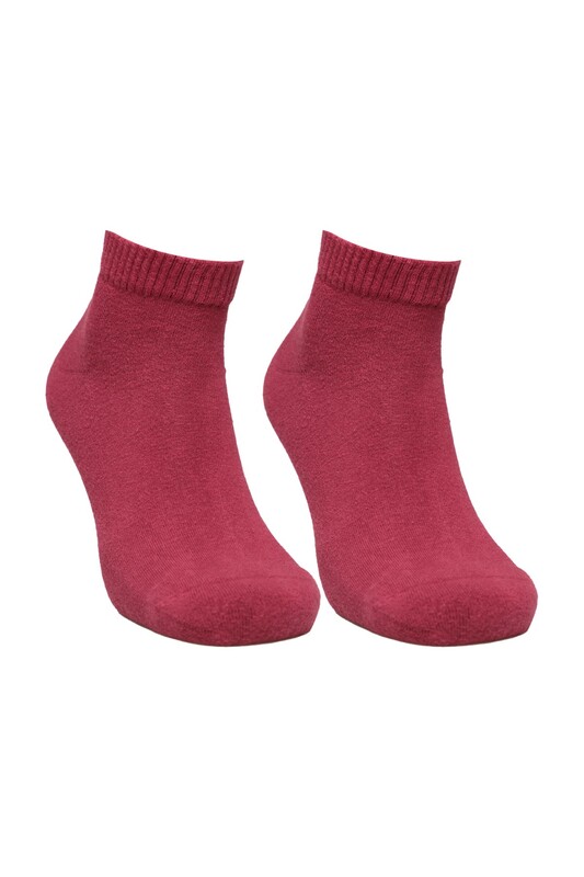 DÜNDAR PLUS - Kadın Havlu Patik Çorap 7668 | Vişne