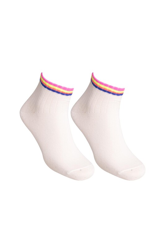 Esinti - Kadın Patik Çorap | Beyaz
