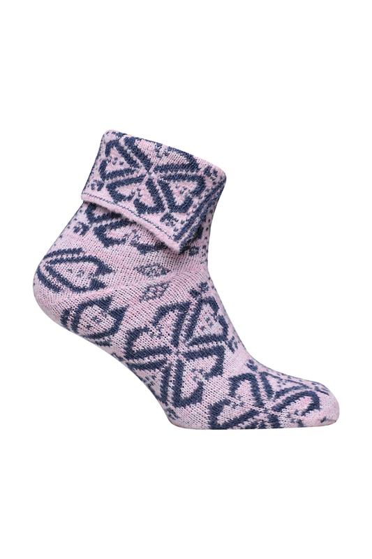 Nilay Çorap - Kadın Yün Çorap 5676 | Pudra