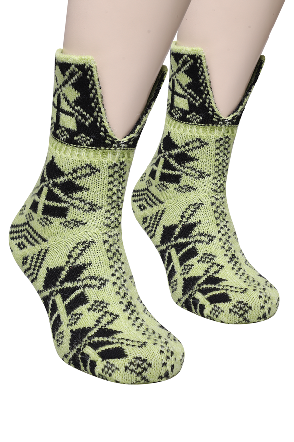 Kadın Yün Çorap 5676 | Yeşil