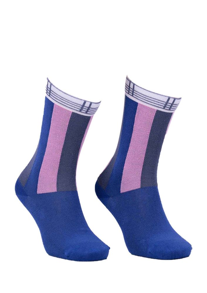 Paktaş Desenli Çorap 2587 | Mavi