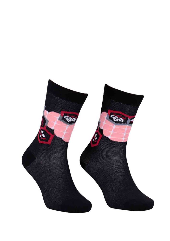 Paktaş Dikişsiz Desenli Çorap 2585 | Siyah