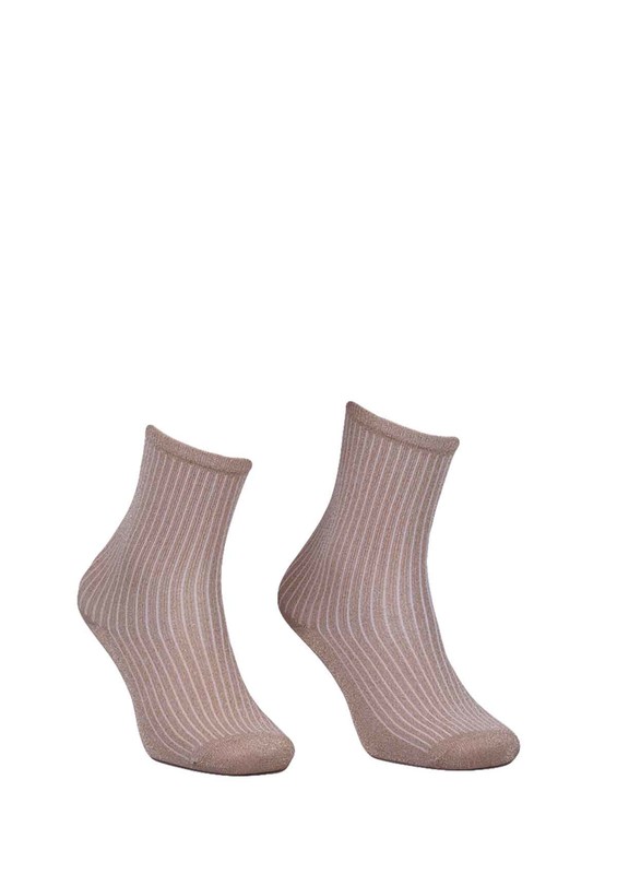 PAMELA - Sim Desenli Çorap 617 | Sarı