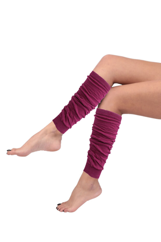Kadın Büzgülü Tozluk Çorap | Mor