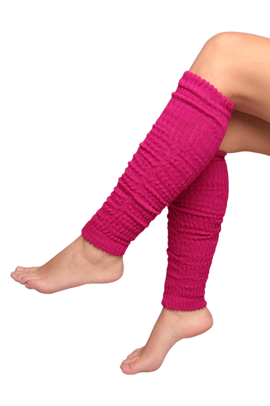 POLAINAS - Kadın Triko Tozluk Çorap | Fuşya