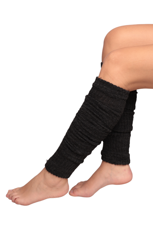 POLAINAS - Kadın Triko Tozluk Çorap | Siyah