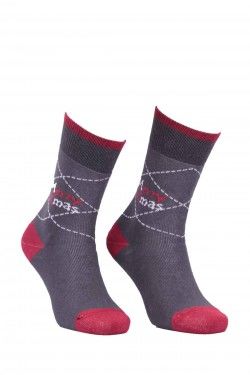 Simisso Yazılı Havlu Yılbaşı Çorabı | Kahverengi