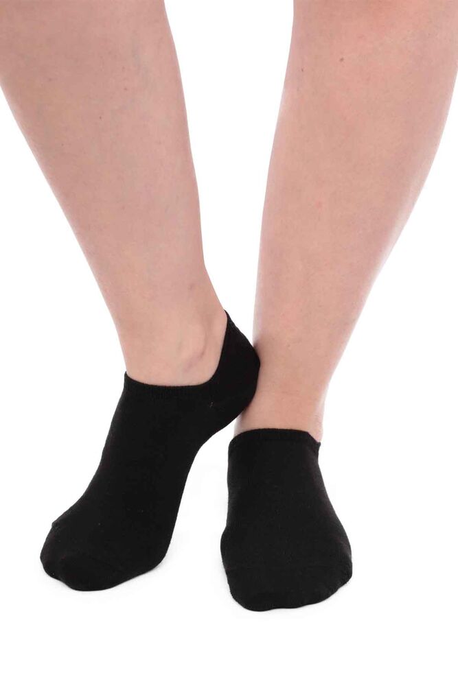 Pola Bambu Sneakers Kadın Çorap | Siyah