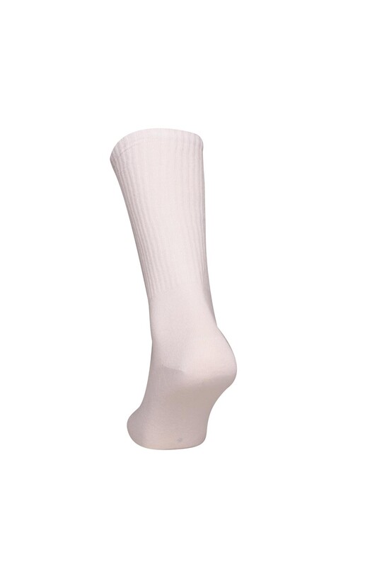 Dizaltı Kadın Günlük Çorap 9427 | Beyaz - Thumbnail
