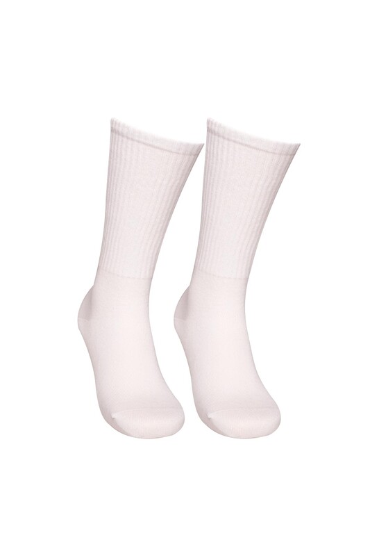 SOFT - Dizaltı Kadın Günlük Çorap 9427 | Beyaz