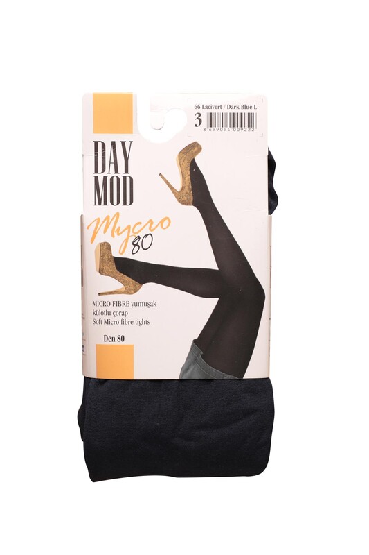 DayMod Micro Fibre Kadın Külotlu Çorap 80 Den | Lacivert - Thumbnail