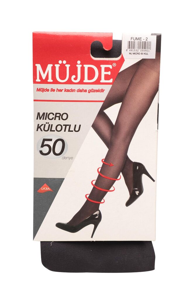 Müjde Micro Külotlu Çorap 50 Den | Füme