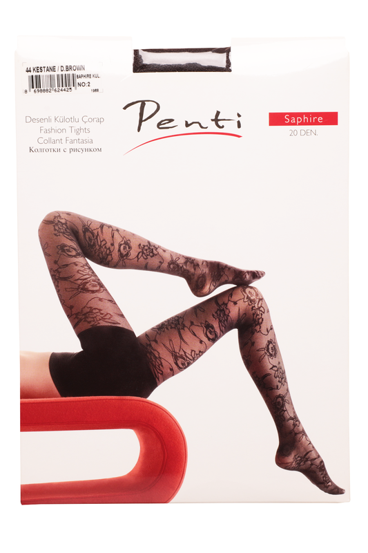 PENTİ - Penti Saphire Külotlu Çorap 20 Den | Kestane