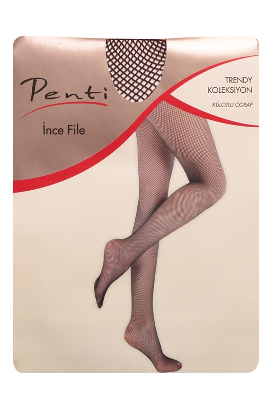 Penti İnce File Külotlu Çorap 44 | Kestane - Thumbnail