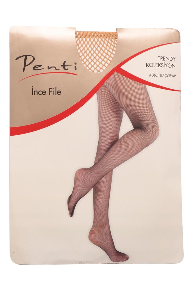 Penti İnce File Külotlu Çorap 44 | Ten
