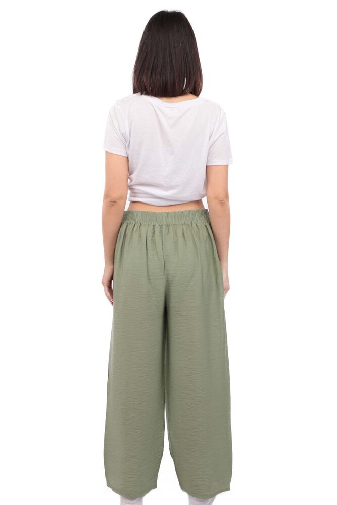 Kadın Bol Paça Pantolon | Yeşil