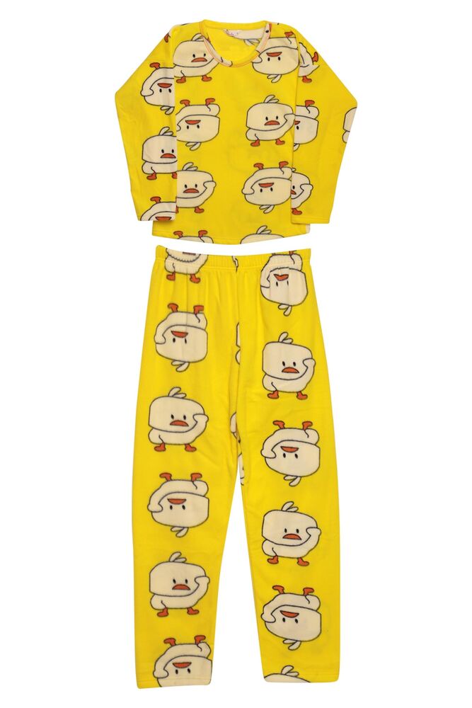 Kadın Polar Pijama Takımı 5005 | Sarı
