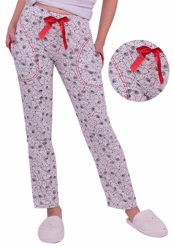 Çizgi Film Karakterli Pijama Altı 31963 | Beyaz