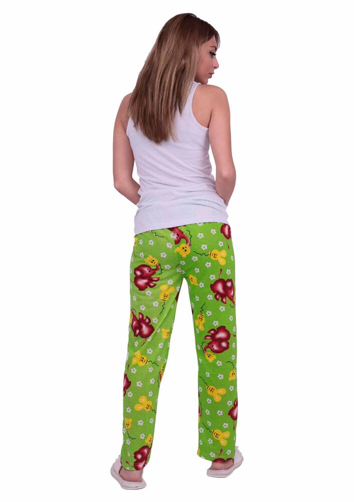 Fil Desenli Kadın Pijama Altı | Yeşil