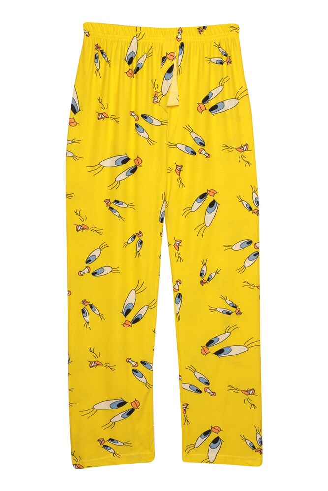 Figürlü Kadın Pijama Altı 0708 | Sarı