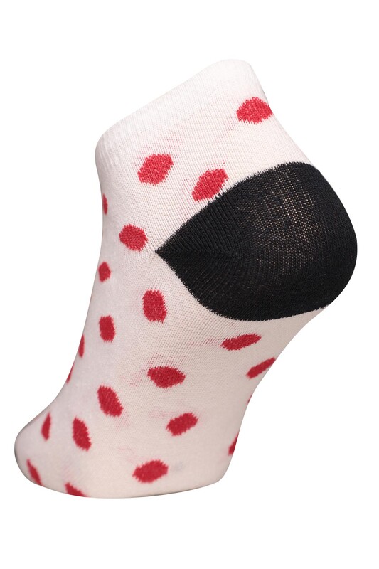 Renkli Kadın Çorap 7105 | Beyaz - Thumbnail