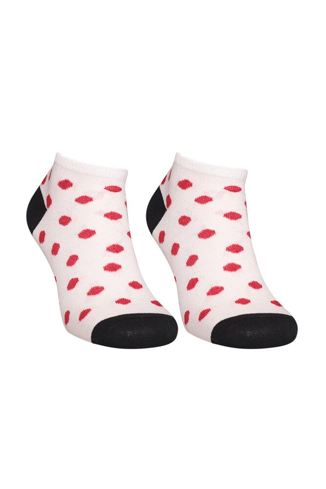 Renkli Kadın Çorap 7105 | Beyaz
